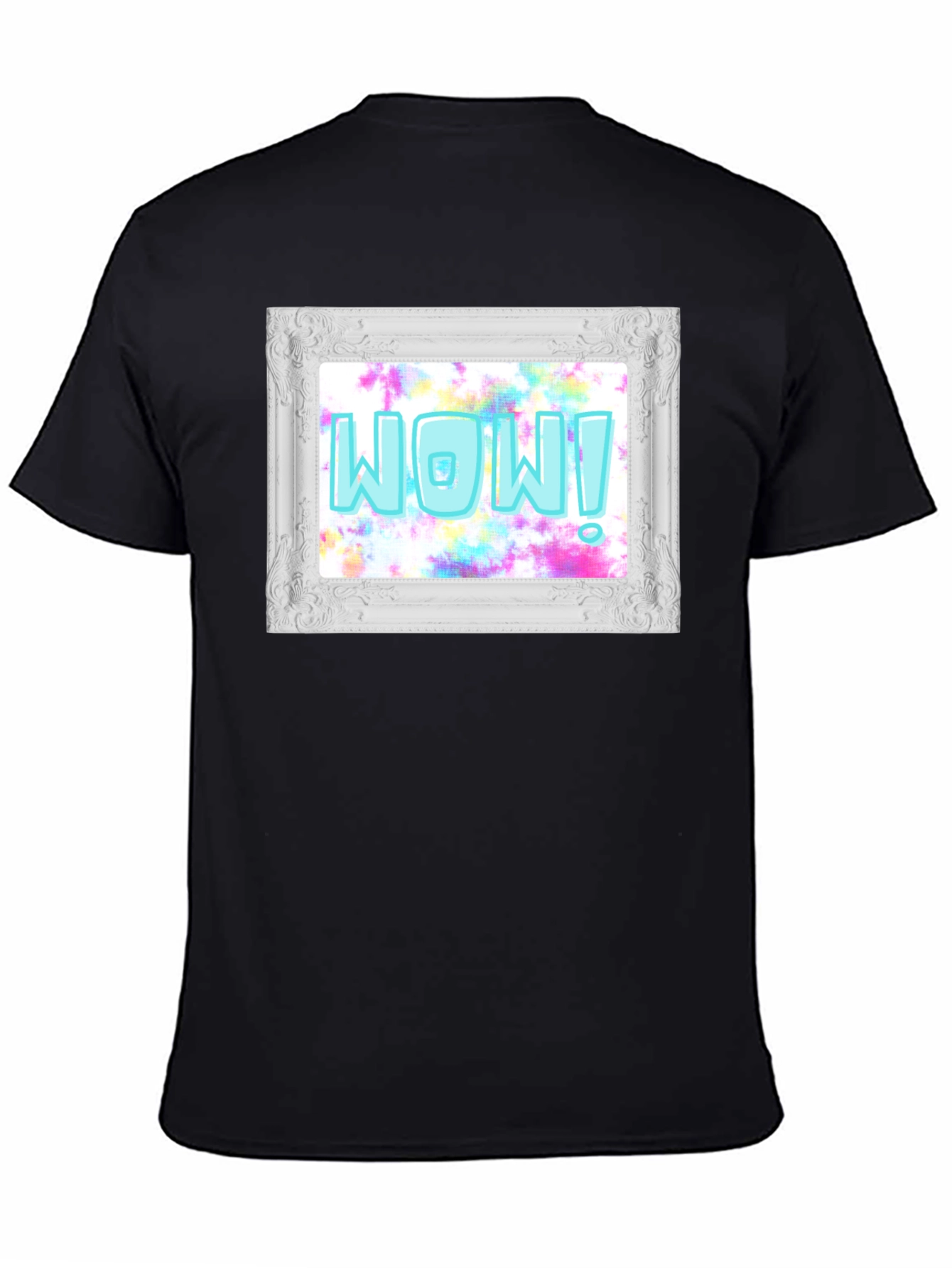WOW! Framed Graphic Print T-Shirt