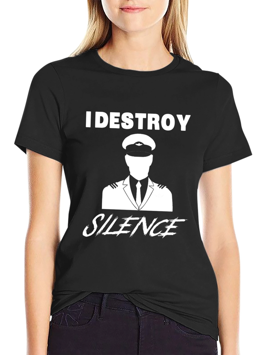 I DESTROY SILENCE Pilot Graphic Tee