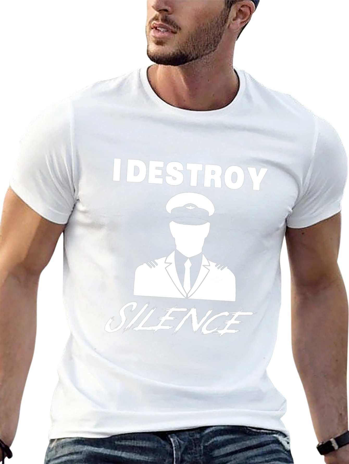 I DESTROY SILENCE Pilot Graphic Tee