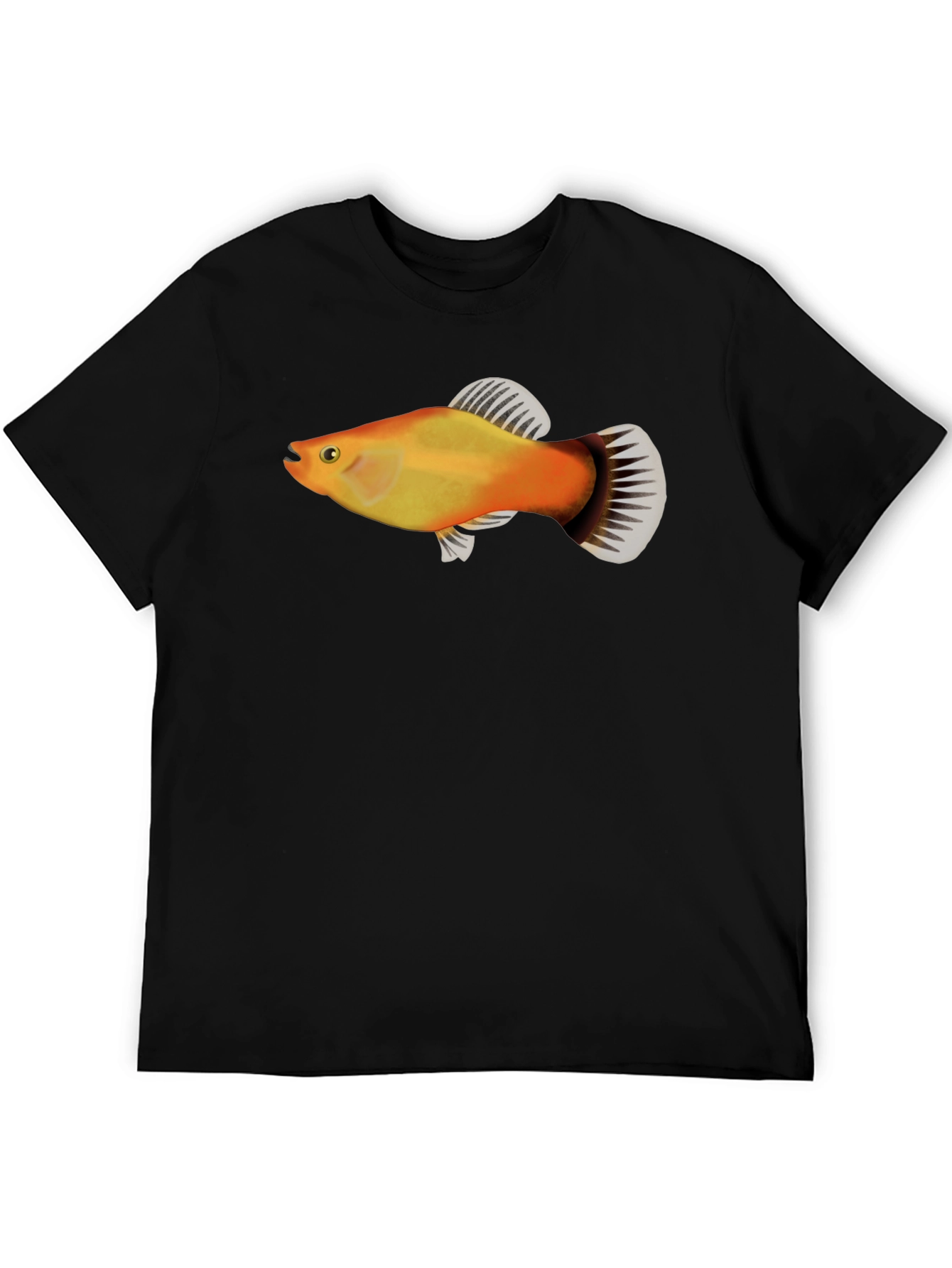 Molly Fish Graphic Tee - Black Casual Shirt