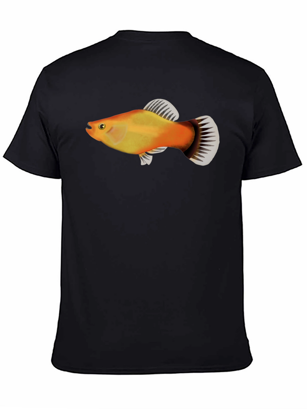 Molly Fish Graphic Tee - Black Casual Shirt