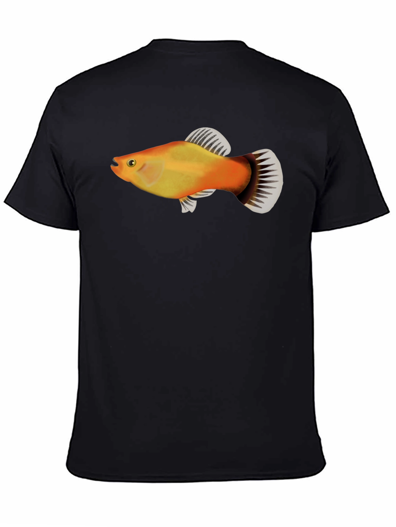 Molly Fish Graphic Tee - Black Casual Shirt