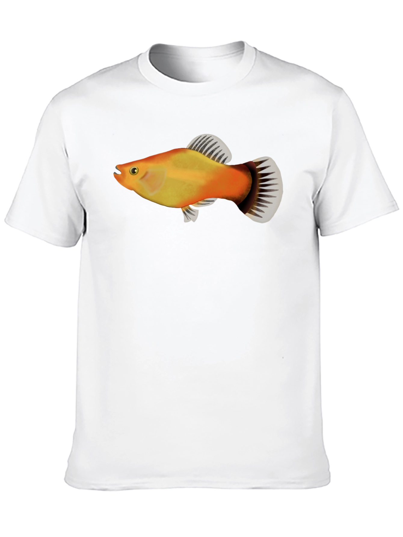 Molly Fish Graphic Tee - Black Casual Shirt