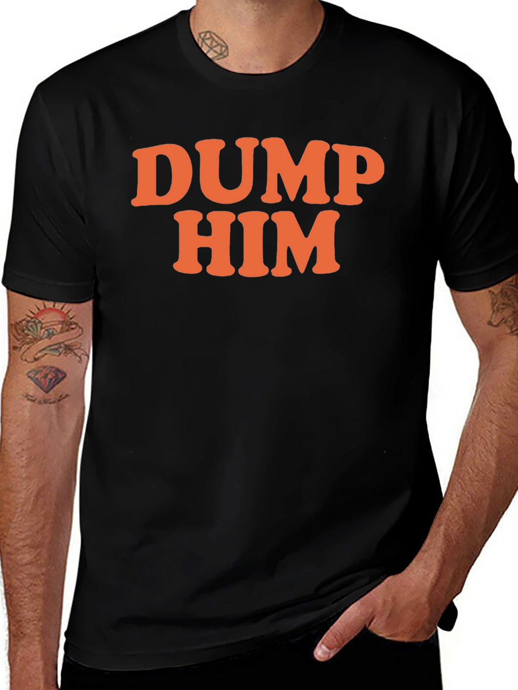 DUMP HIM Graphic T-Shirt - Sarcastic Fun