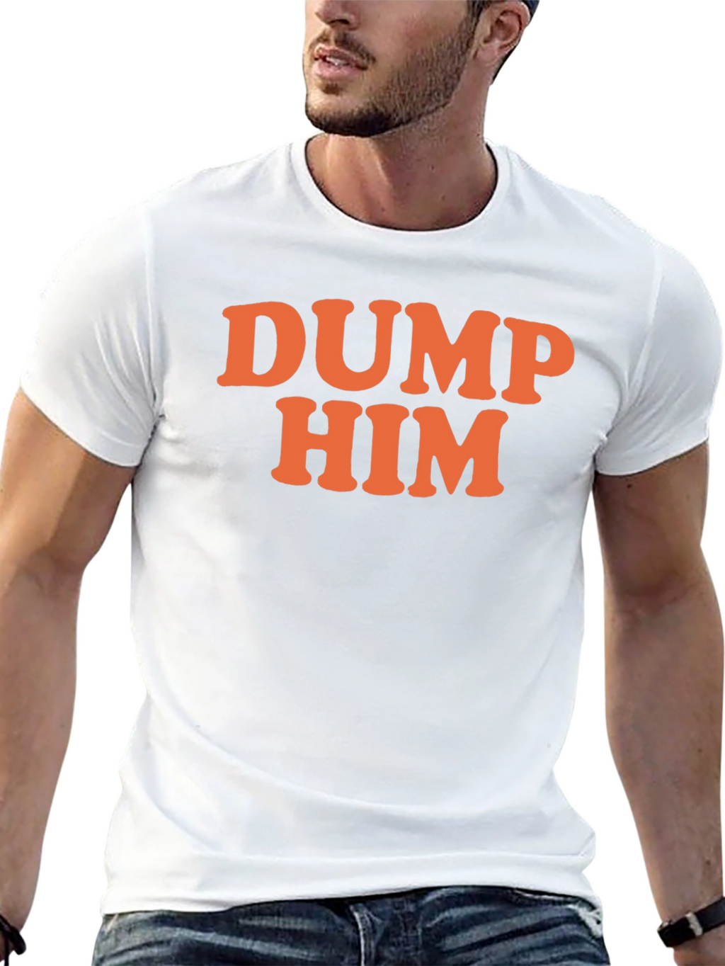 DUMP HIM Graphic T-Shirt - Sarcastic Fun