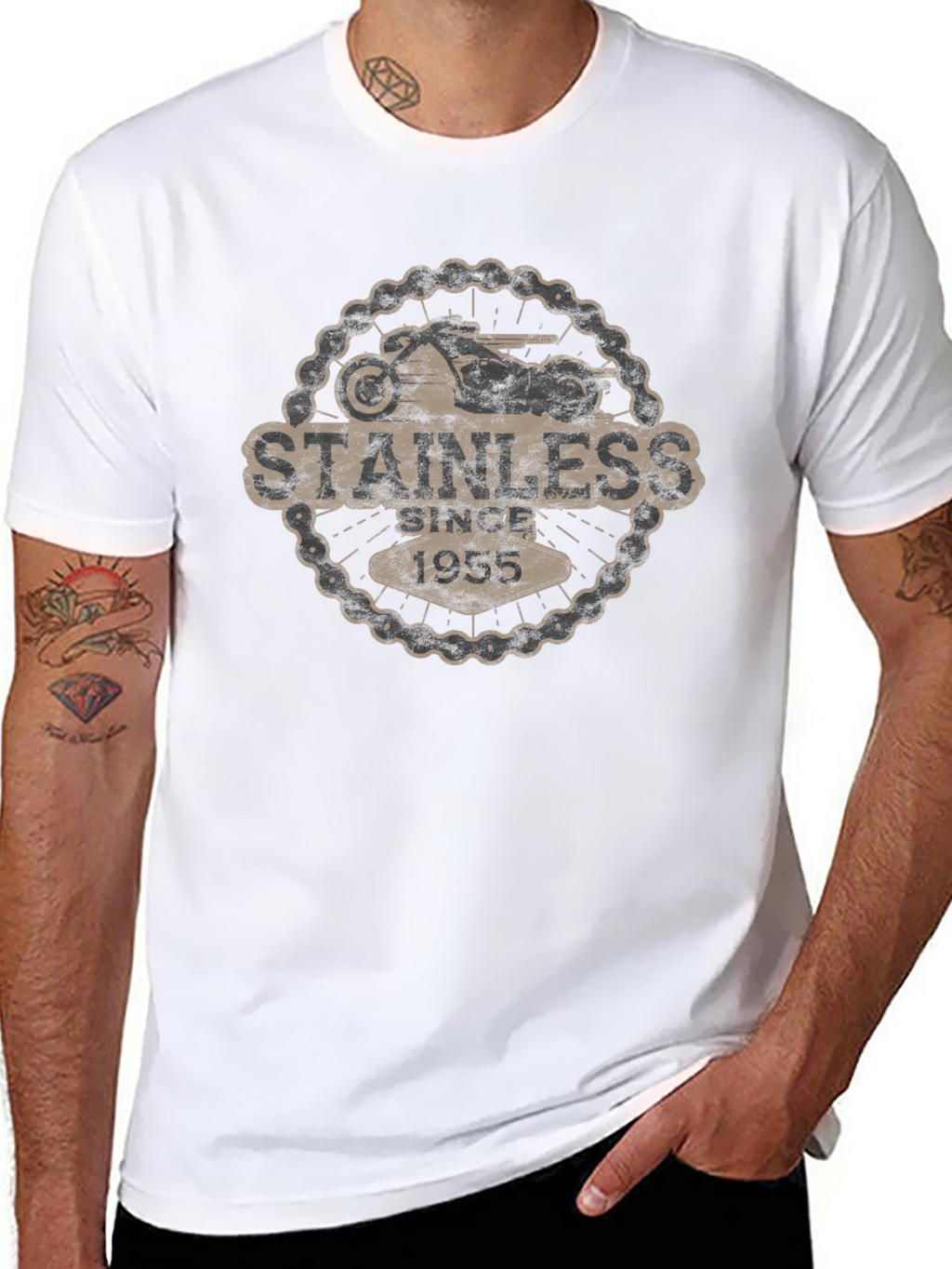 Stainless Since 1955 Motorcycle T-Shirt
