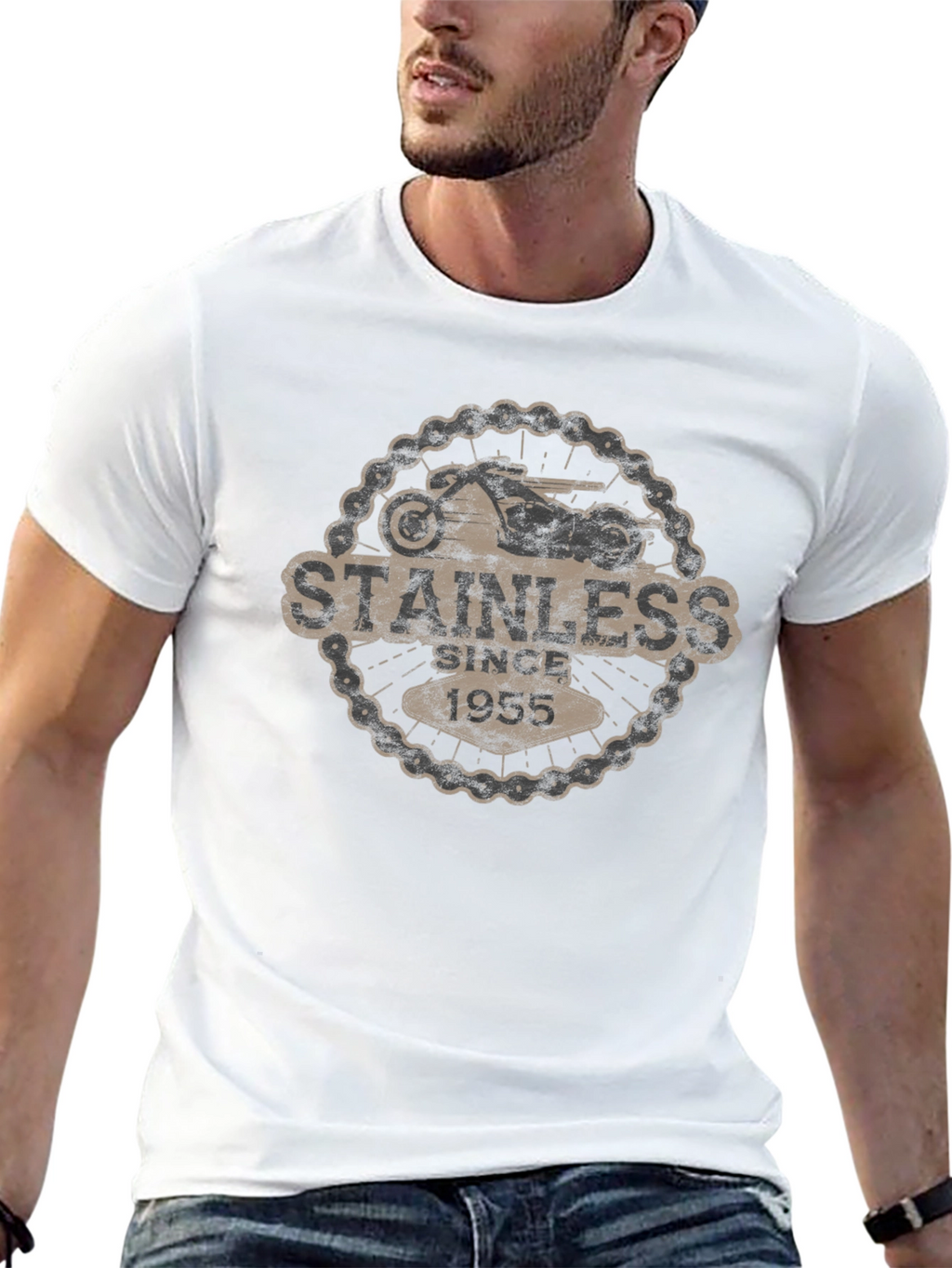 Stainless Since 1955 Motorcycle T-Shirt