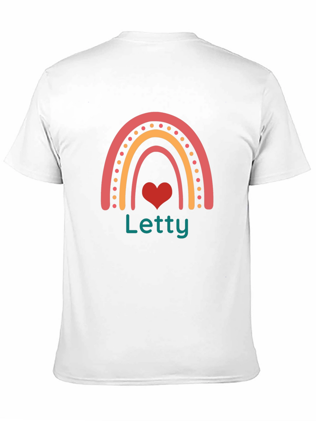 Letty Rainbow Heart Black T-Shirt