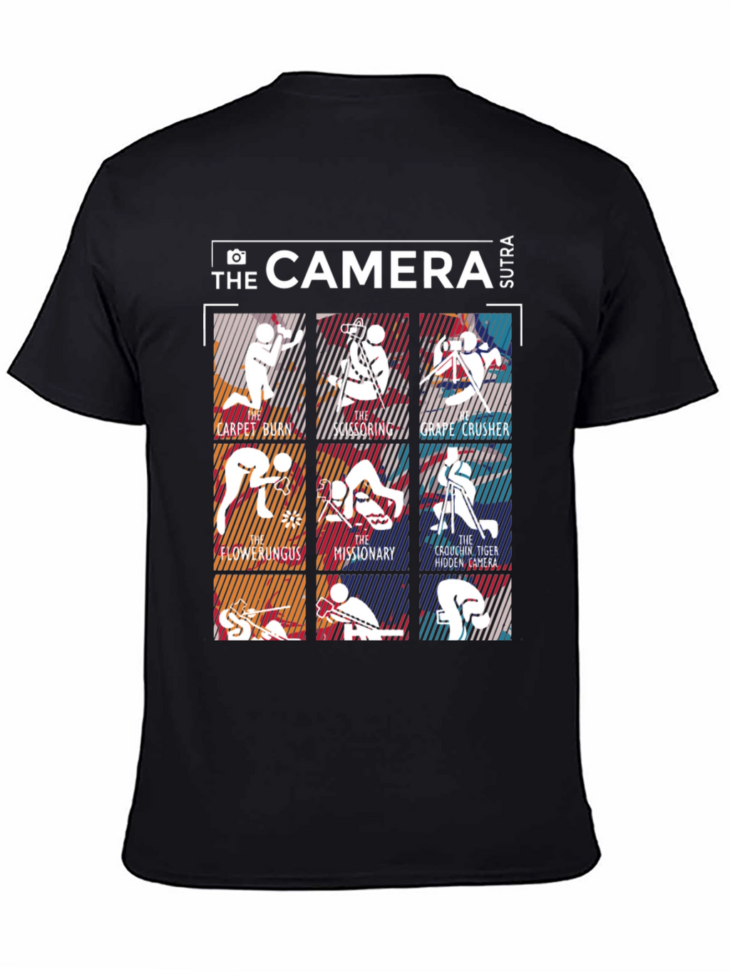 Camera Sutra Graphic T-Shirt - Photography Humor Tee