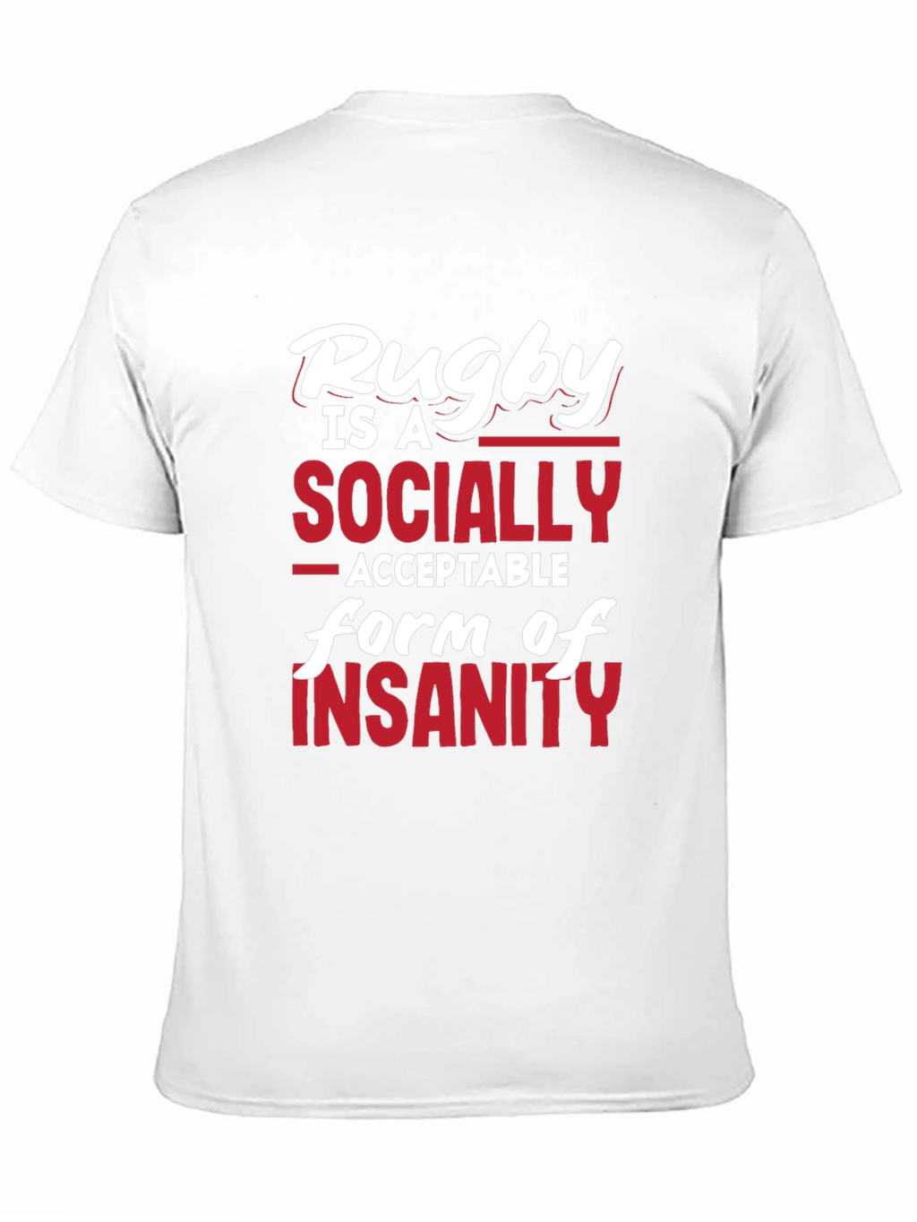 Rugby Insanity Graphic T-Shirt - Black