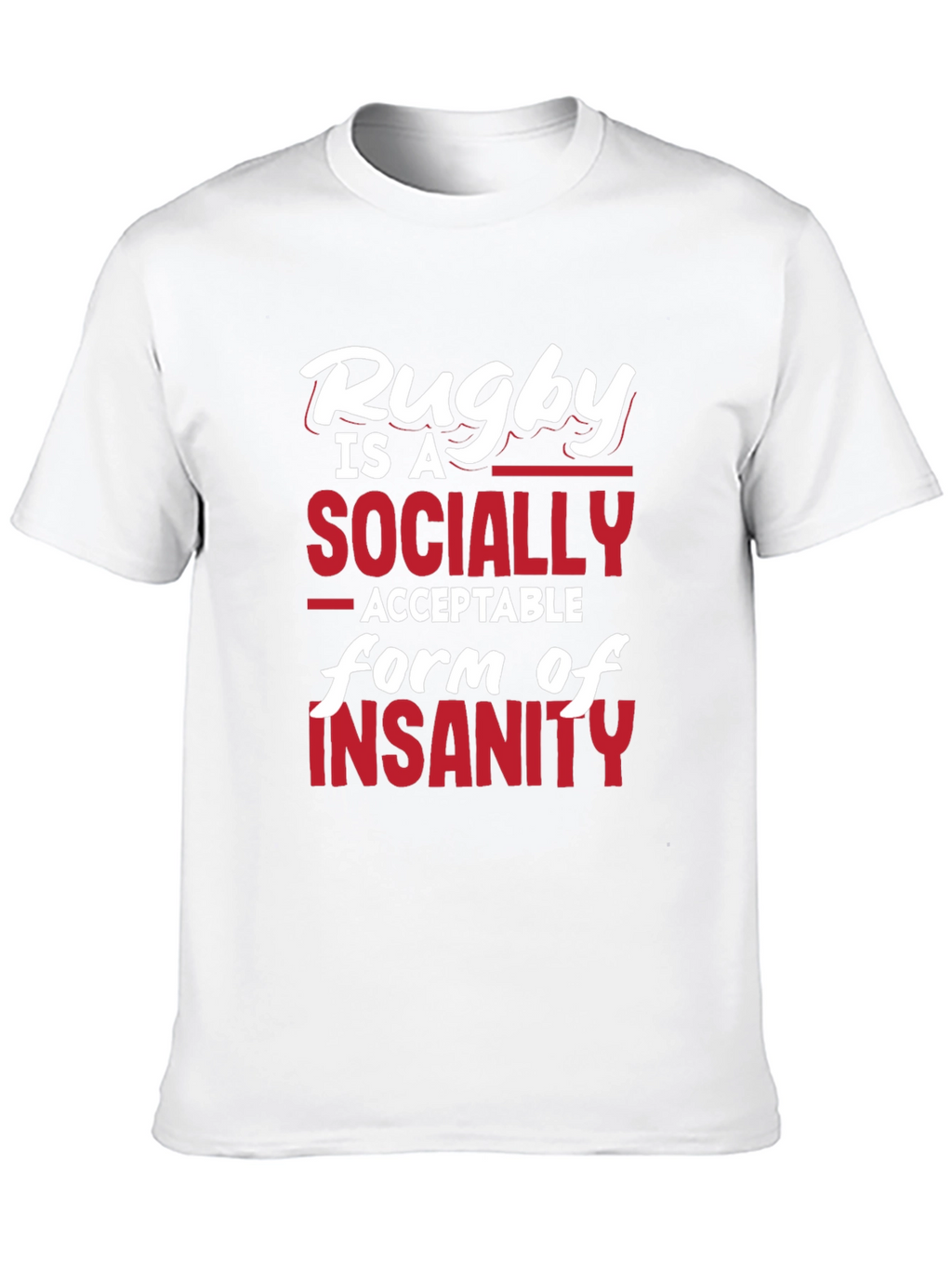 Rugby Insanity Graphic T-Shirt - Black