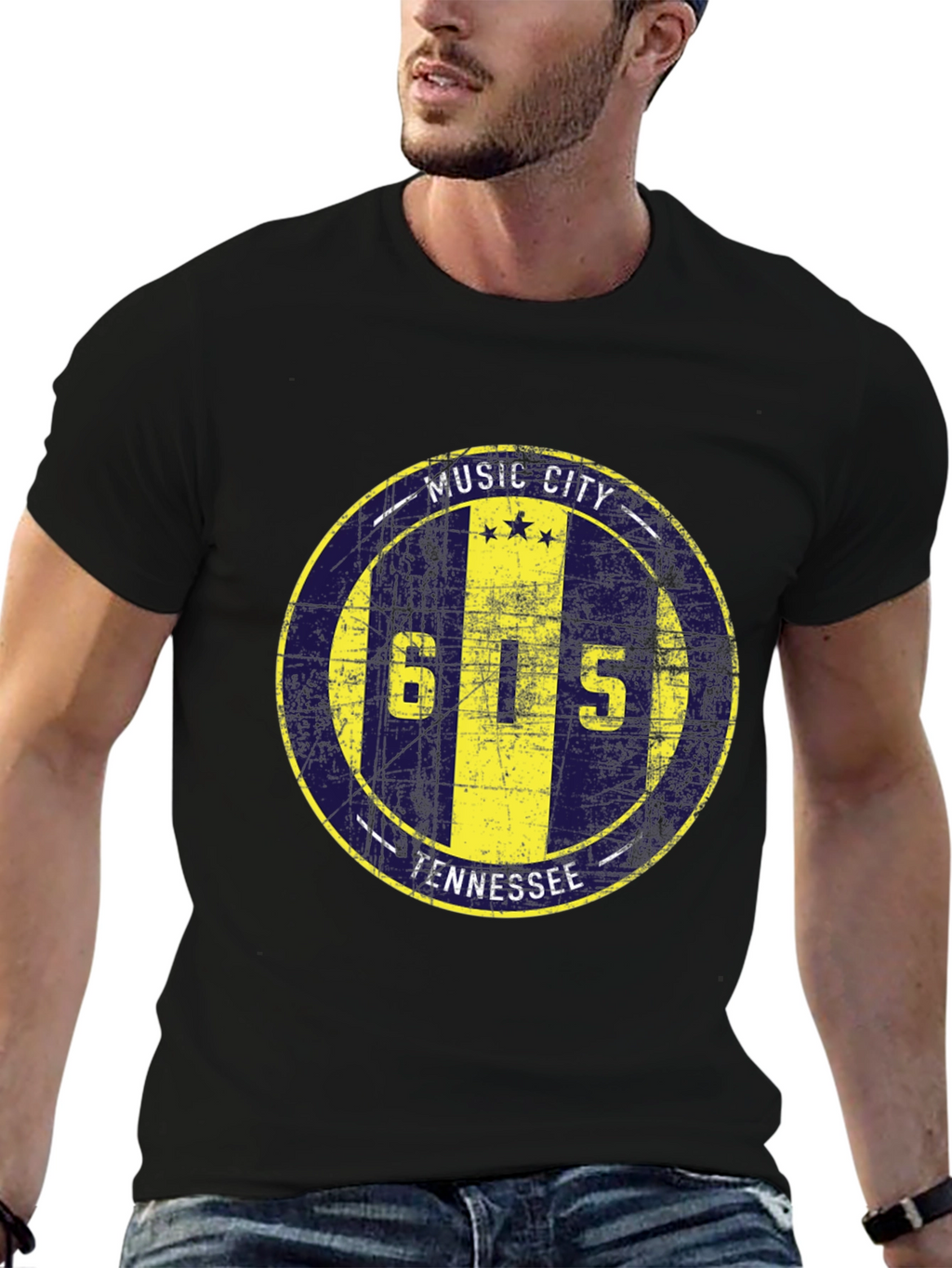 Music City Tennessee 615 T-Shirt