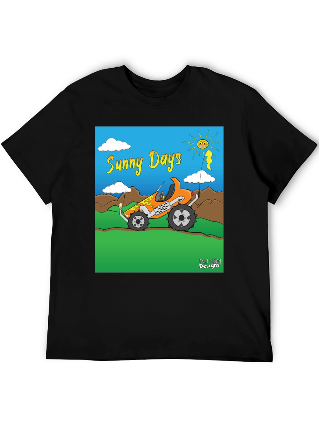 Sunny Days Cartoon Buggy T-Shirt