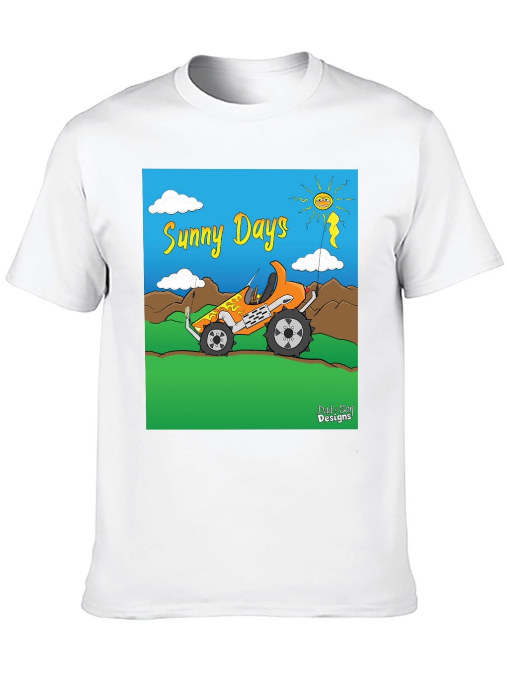 Sunny Days Cartoon Buggy T-Shirt