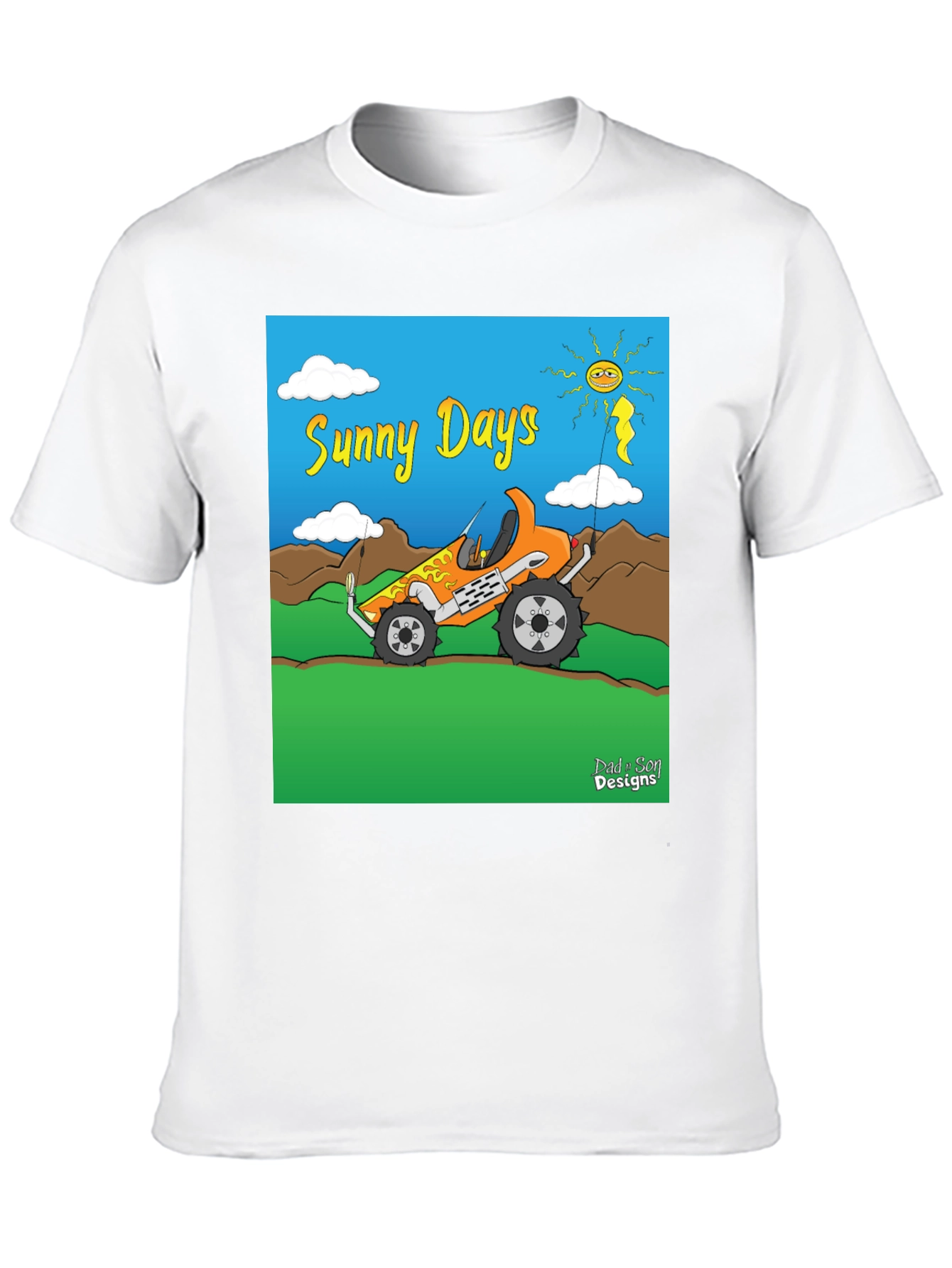Sunny Days Cartoon Buggy T-Shirt