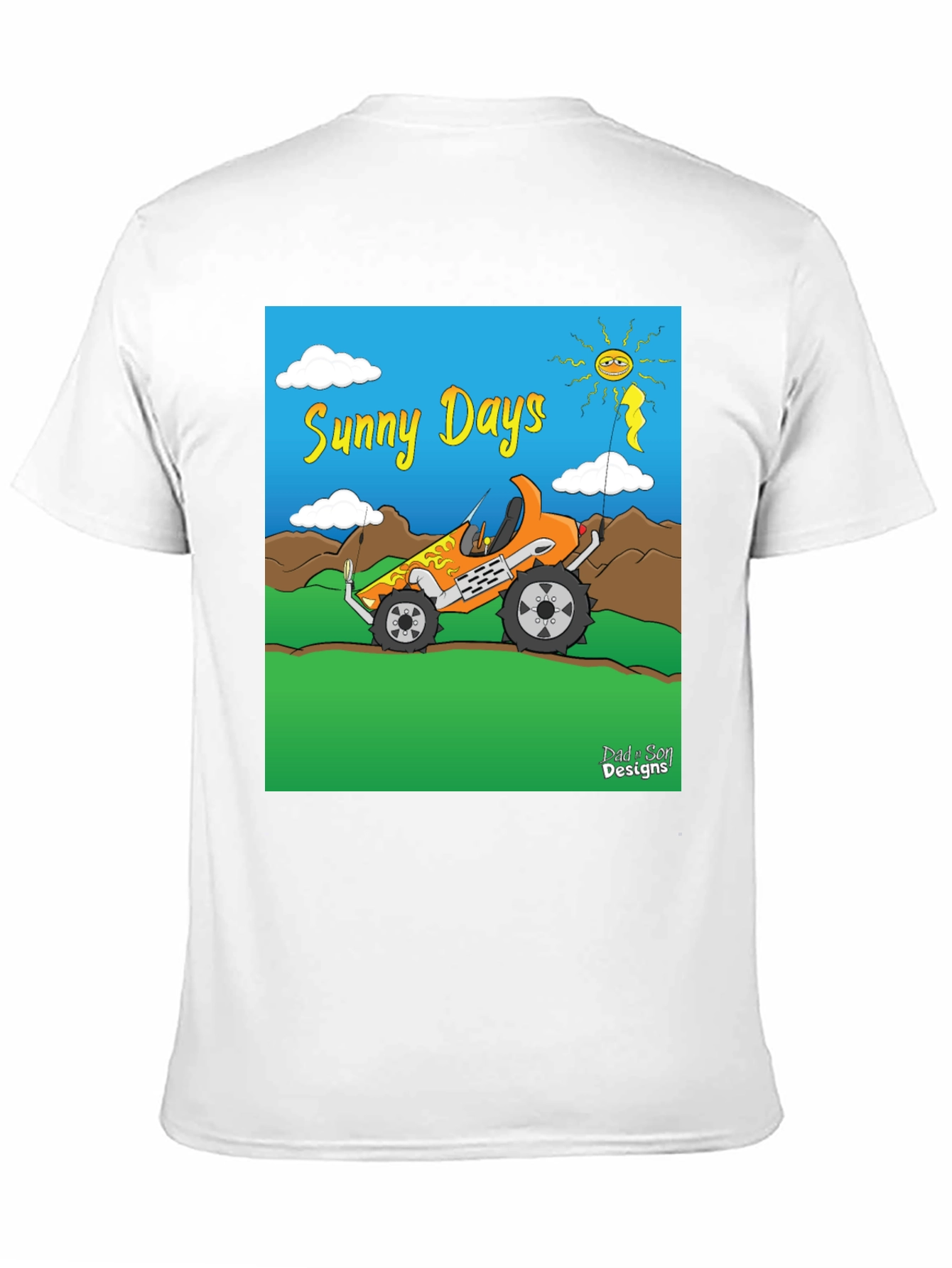 Sunny Days Cartoon Buggy T-Shirt