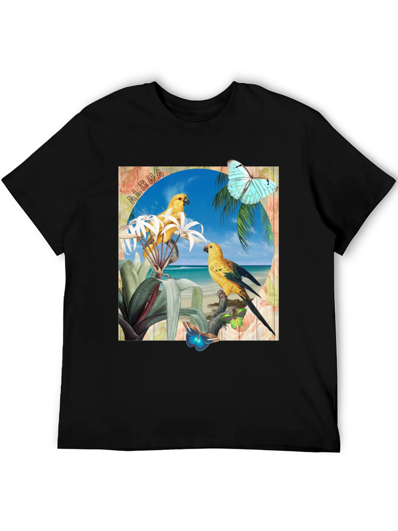 Aloha Parrot Graphic T-Shirt