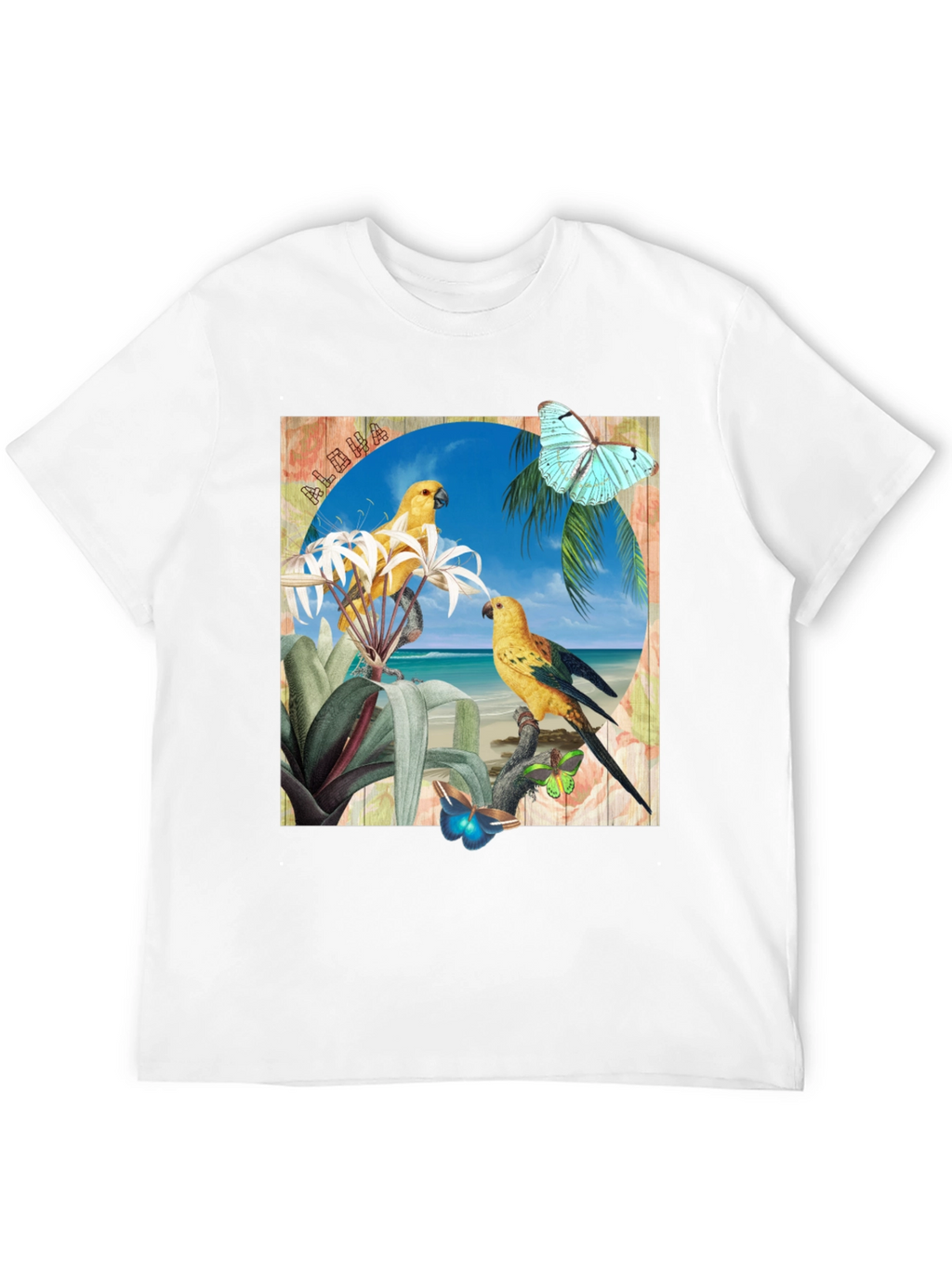 Aloha Parrot Graphic T-Shirt