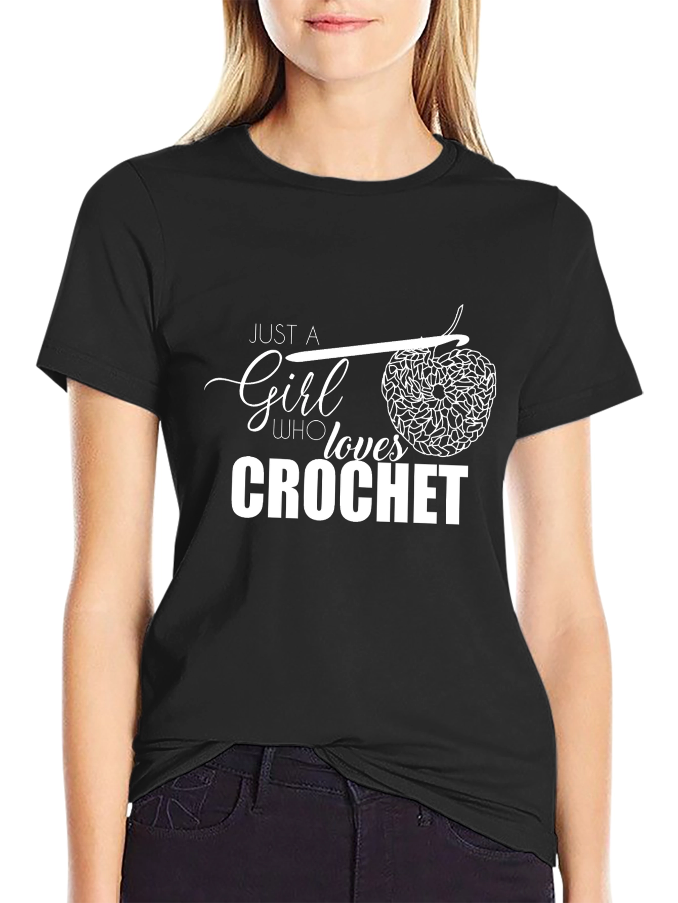 Crochet Lover T-Shirt - Just A Girl Who Loves Crochet