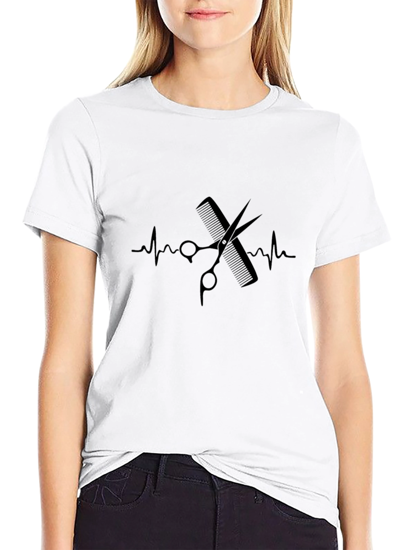 Barber Life T-Shirt - Hair Stylist Heartbeat Tee
