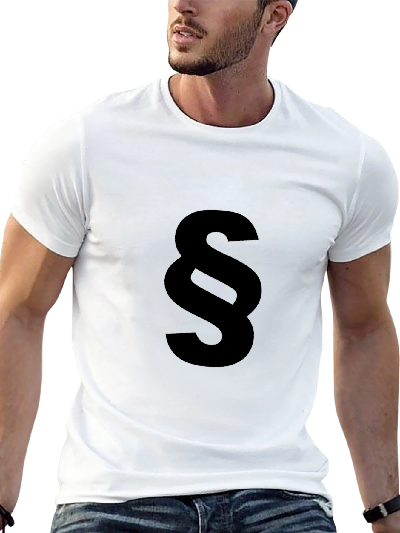 Black Paragraph Symbol Tee - Stylish & Comfy