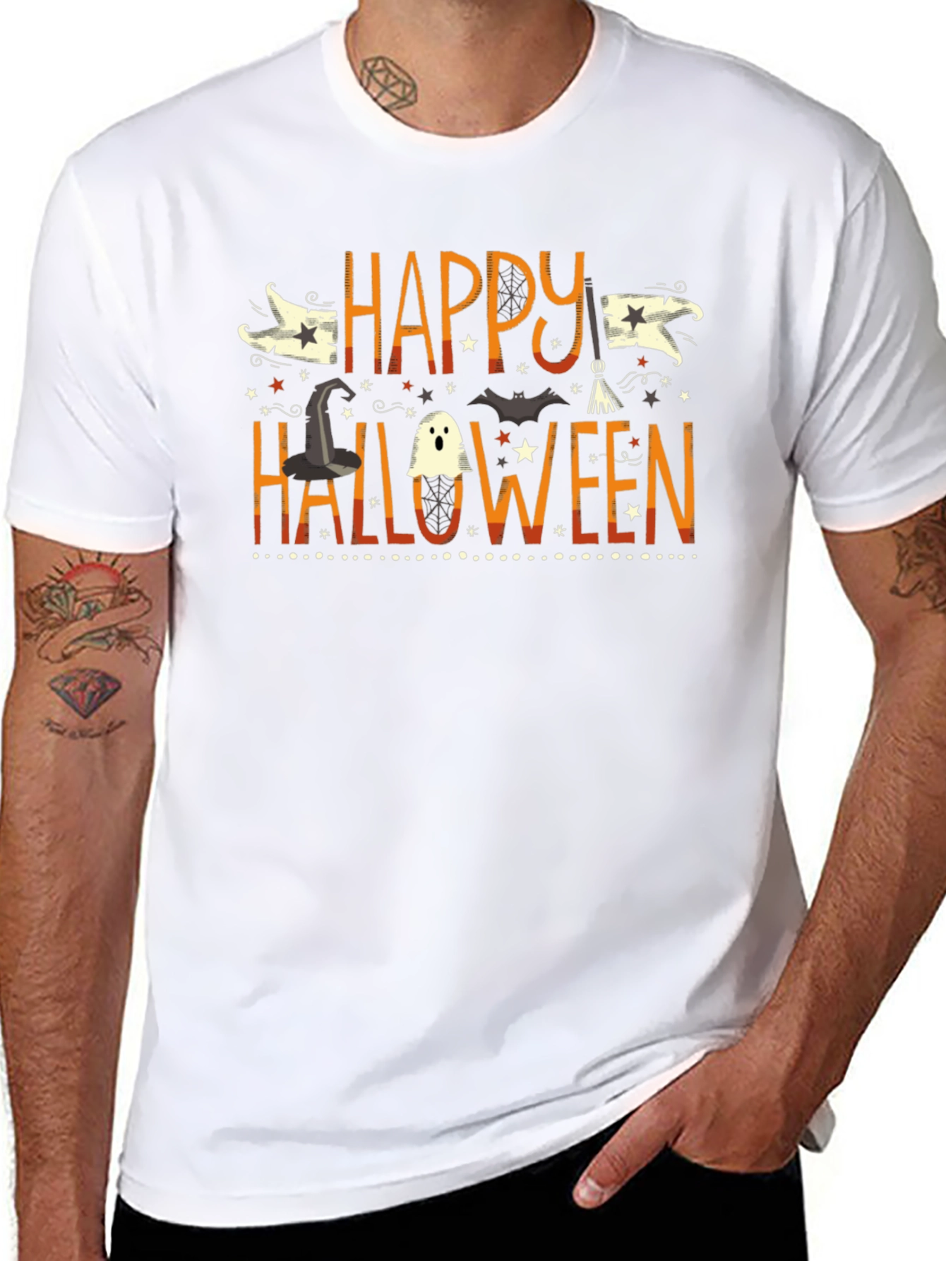 Happy Halloween Graphic T-Shirt Fun Halloween Tee