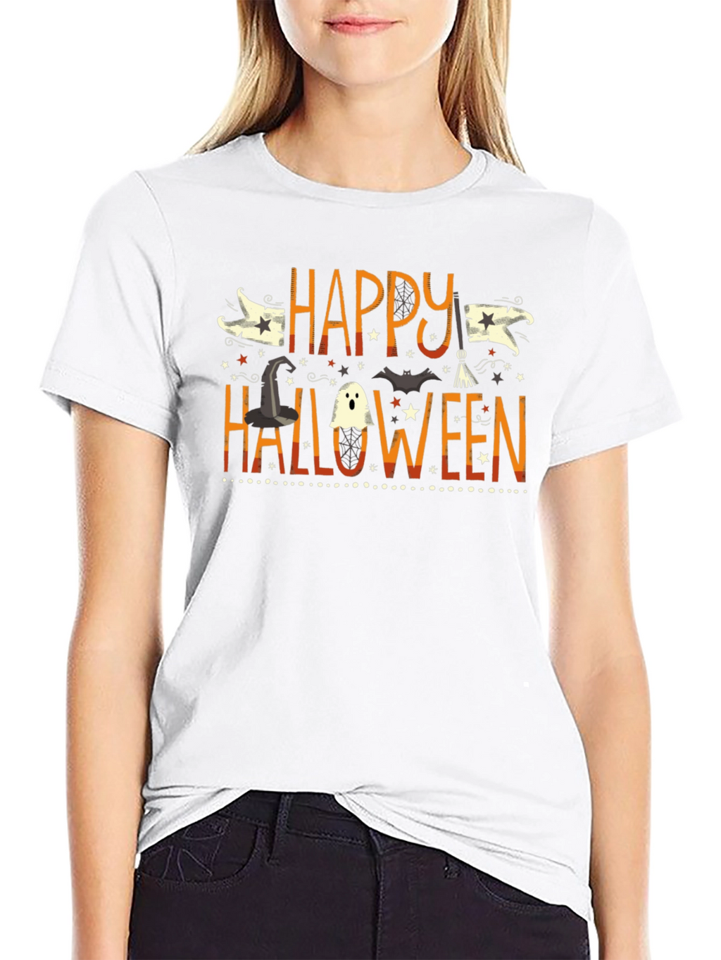 Happy Halloween Graphic T-Shirt Fun Halloween Tee