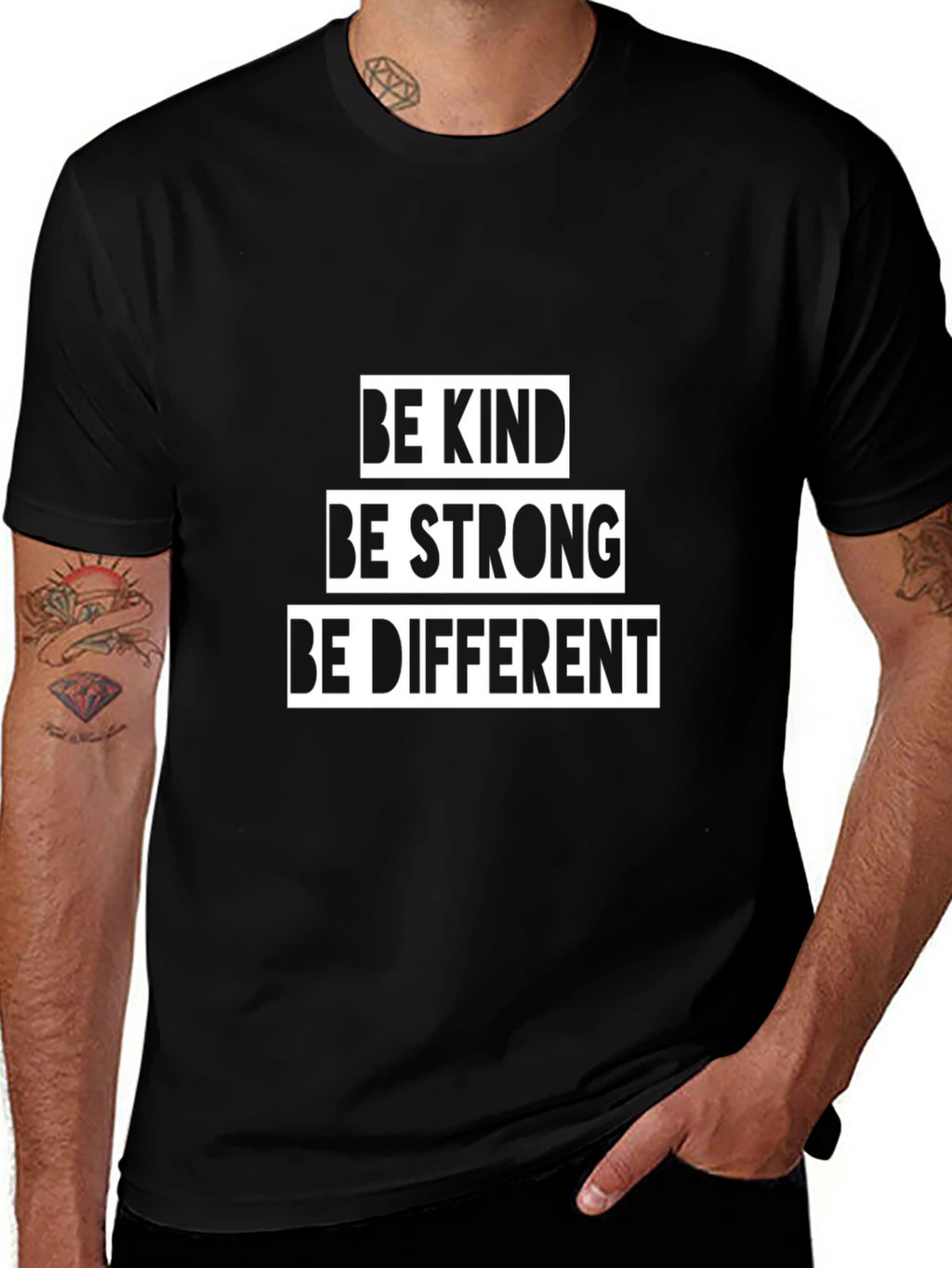 Be Kind Be Strong Be Different Graphic T-Shirt