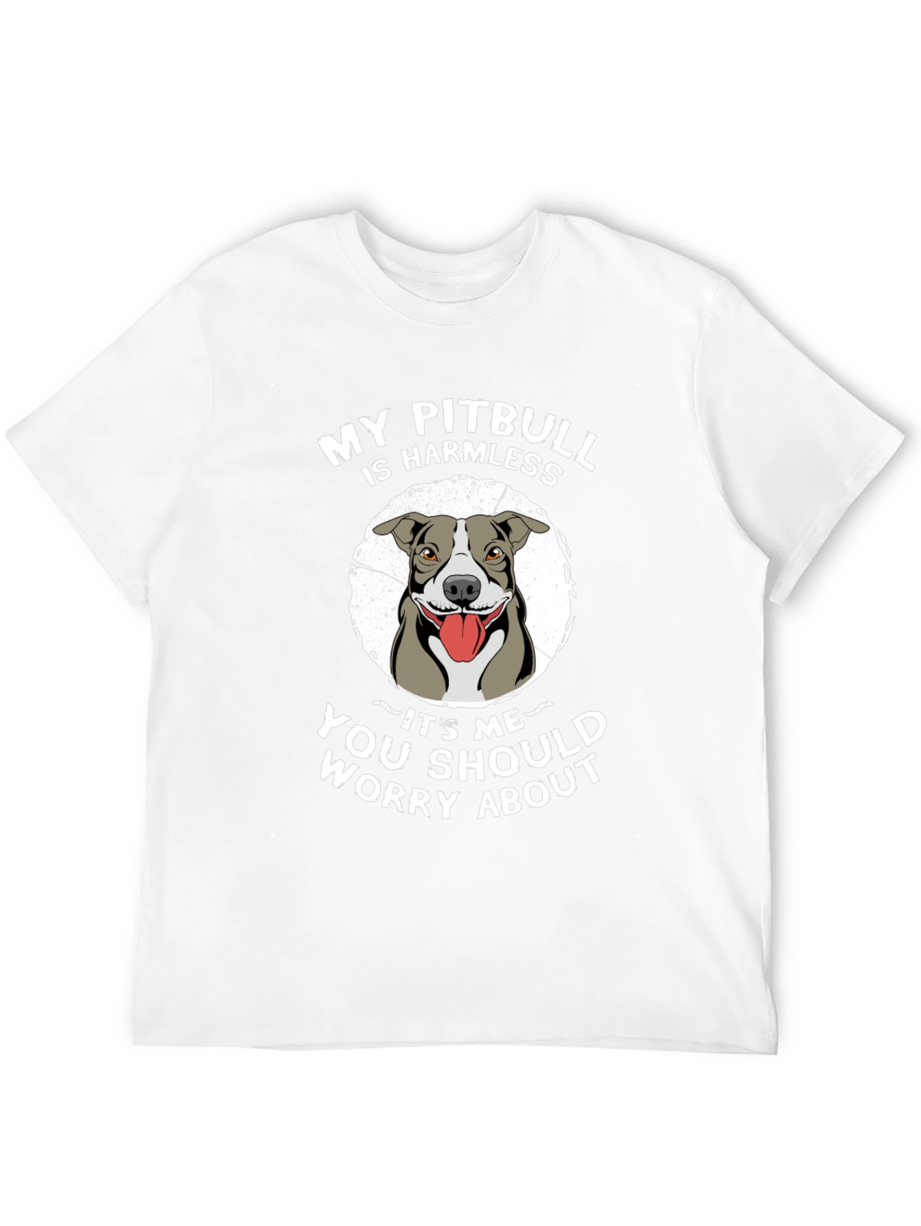 My Pitbull is Harmless Mens Graphic T-Shirt