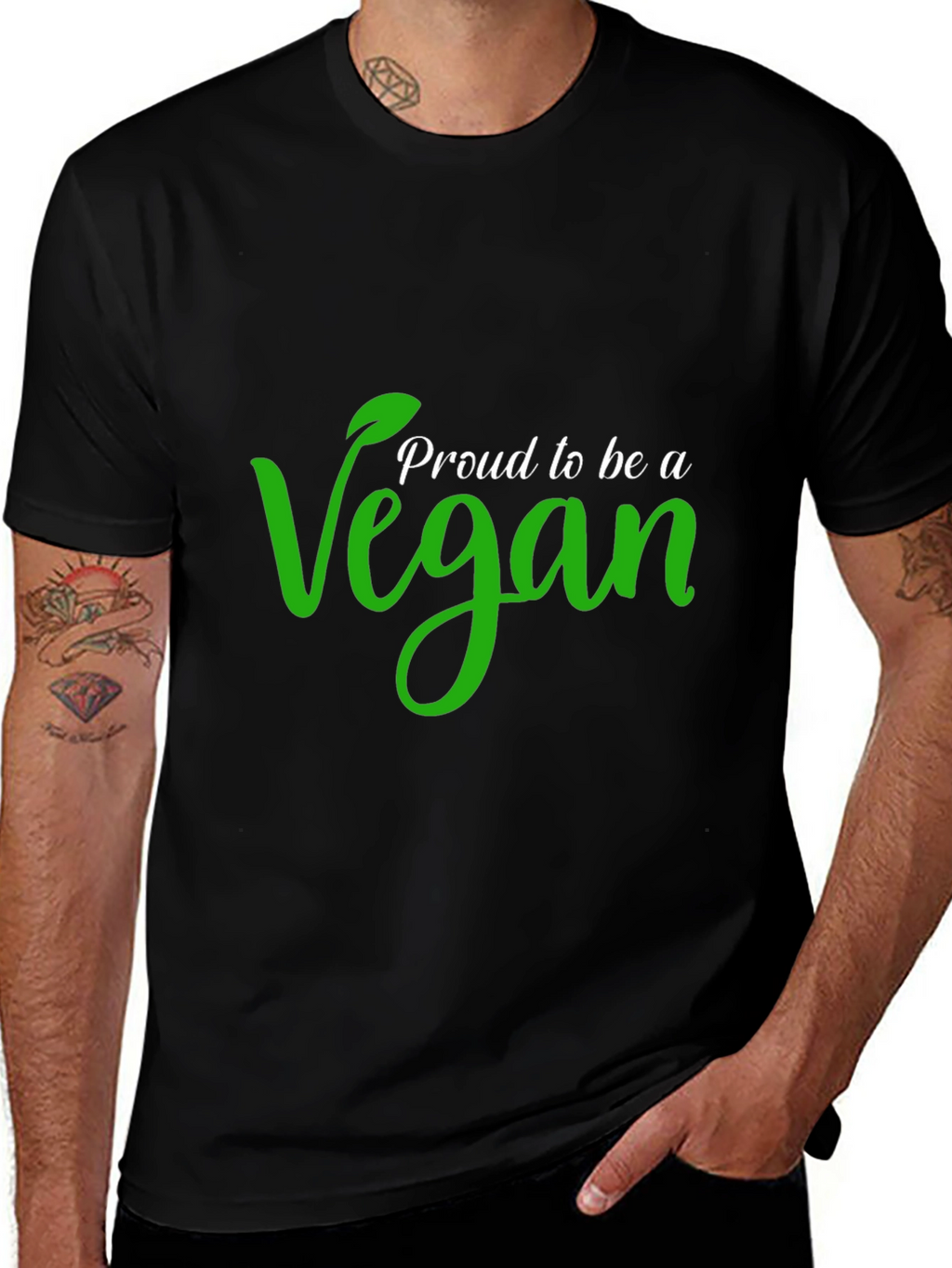 Proud Vegan Black T-Shirt