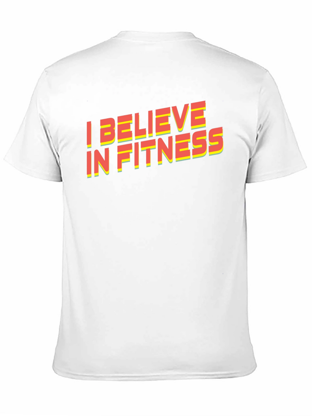 I Believe in Fitness Graphic Tee - Black