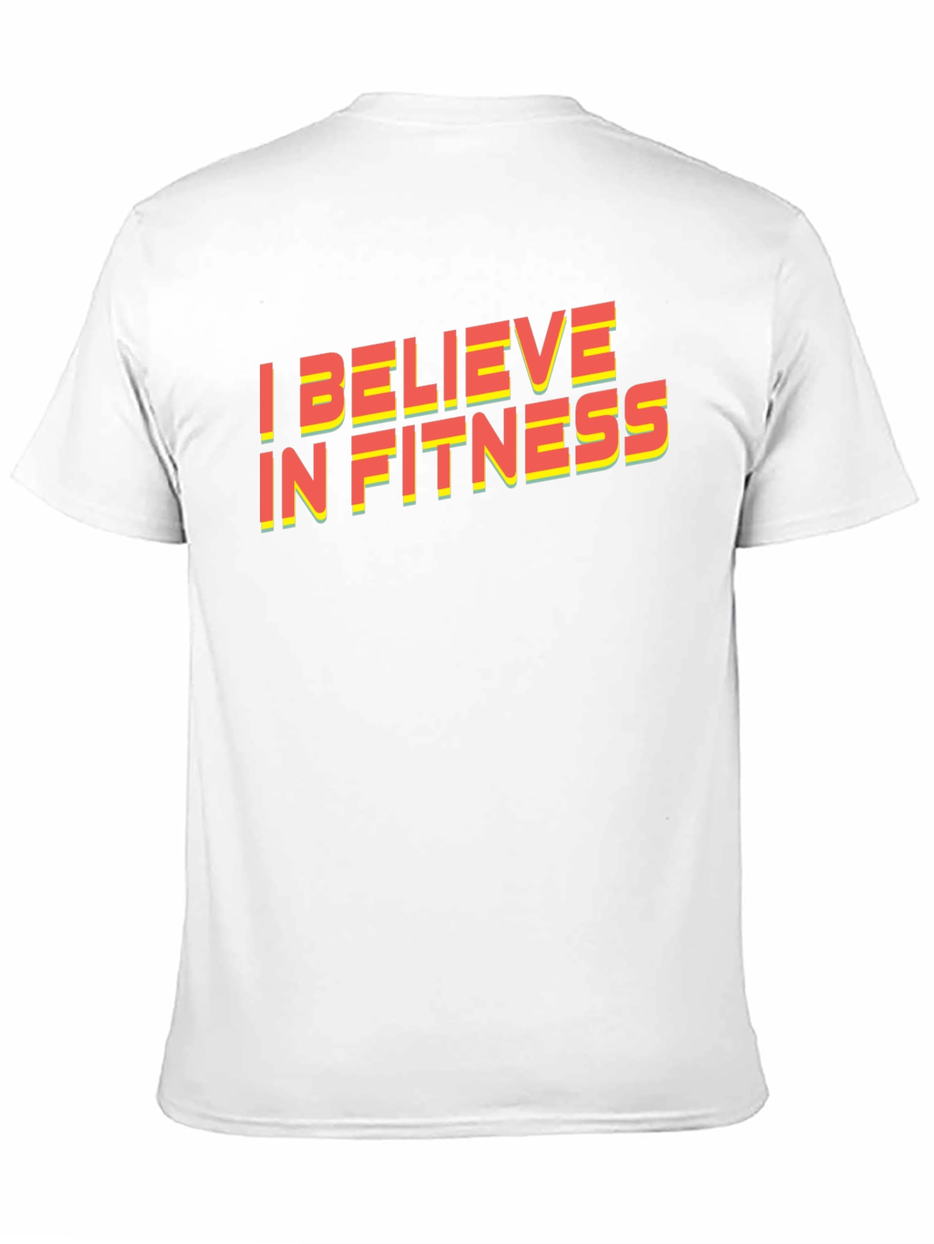 I Believe in Fitness Graphic Tee - Black