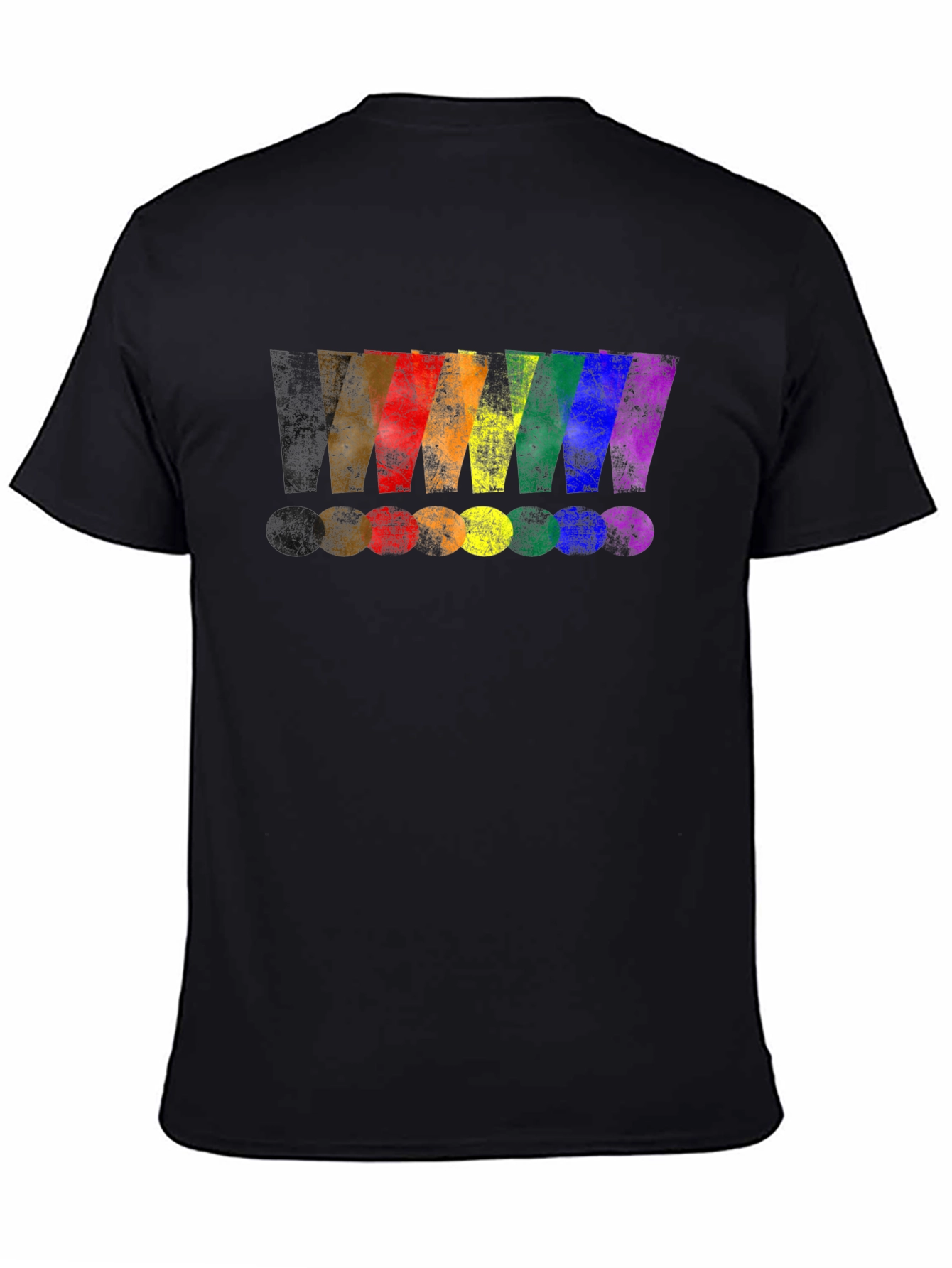 Rainbow Exclamation Mark Graphic T-Shirt