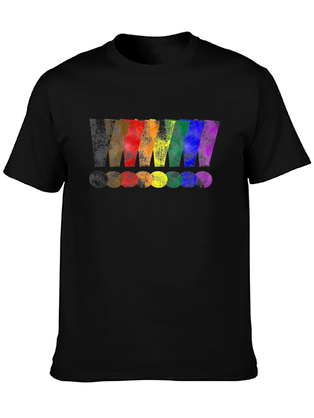 Rainbow Exclamation Mark Graphic T-Shirt