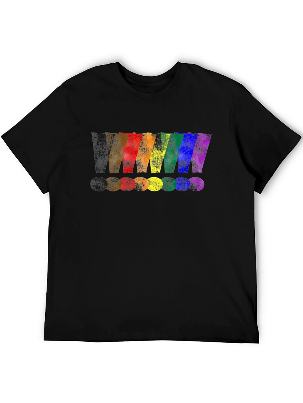Rainbow Exclamation Mark Graphic T-Shirt