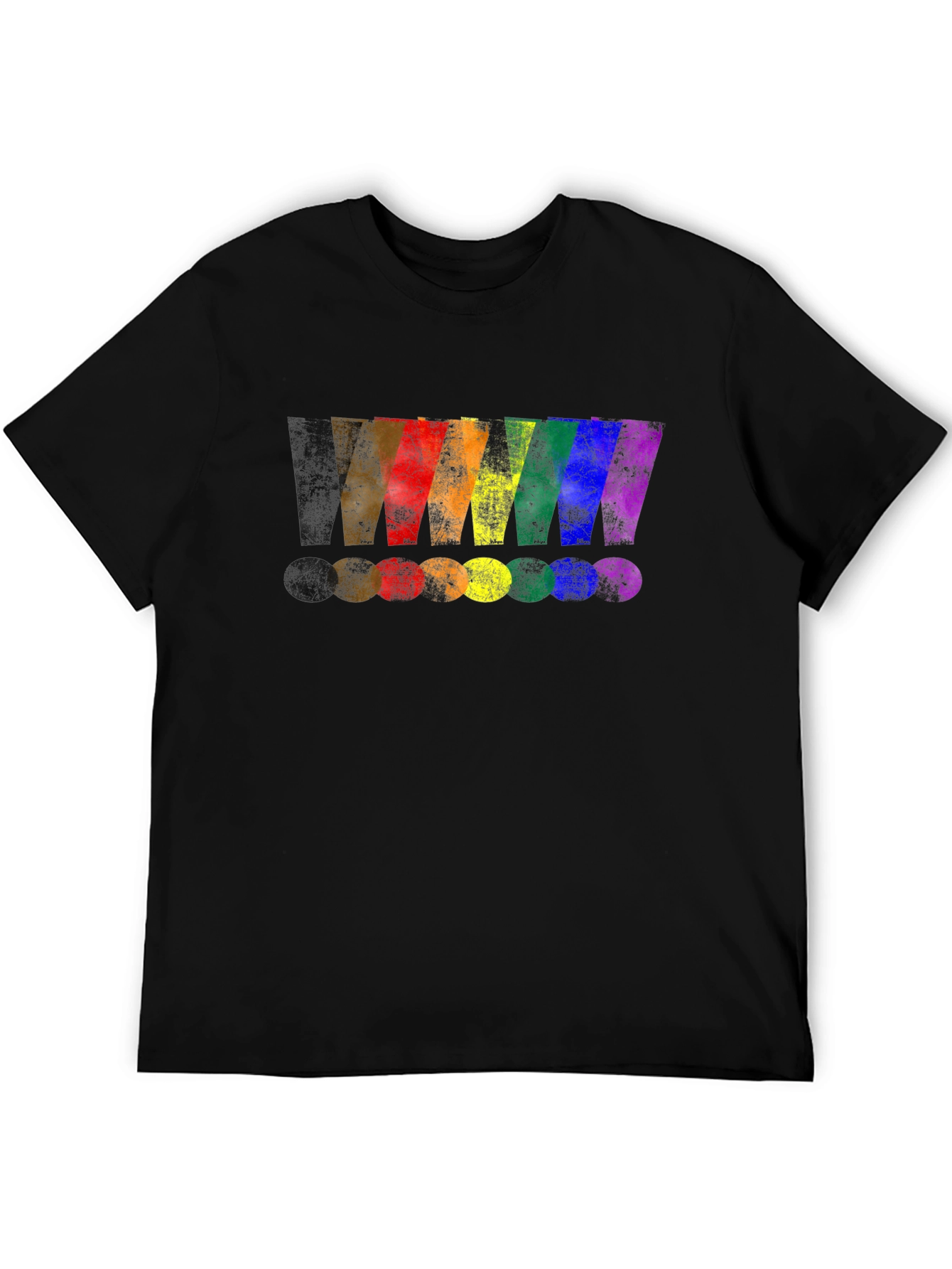 Rainbow Exclamation Mark Graphic T-Shirt