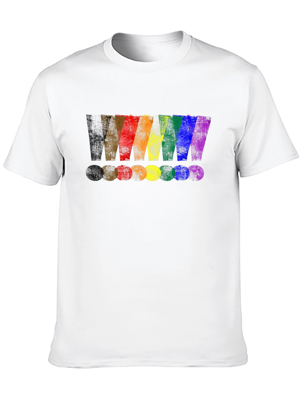 Rainbow Exclamation Mark Graphic T-Shirt