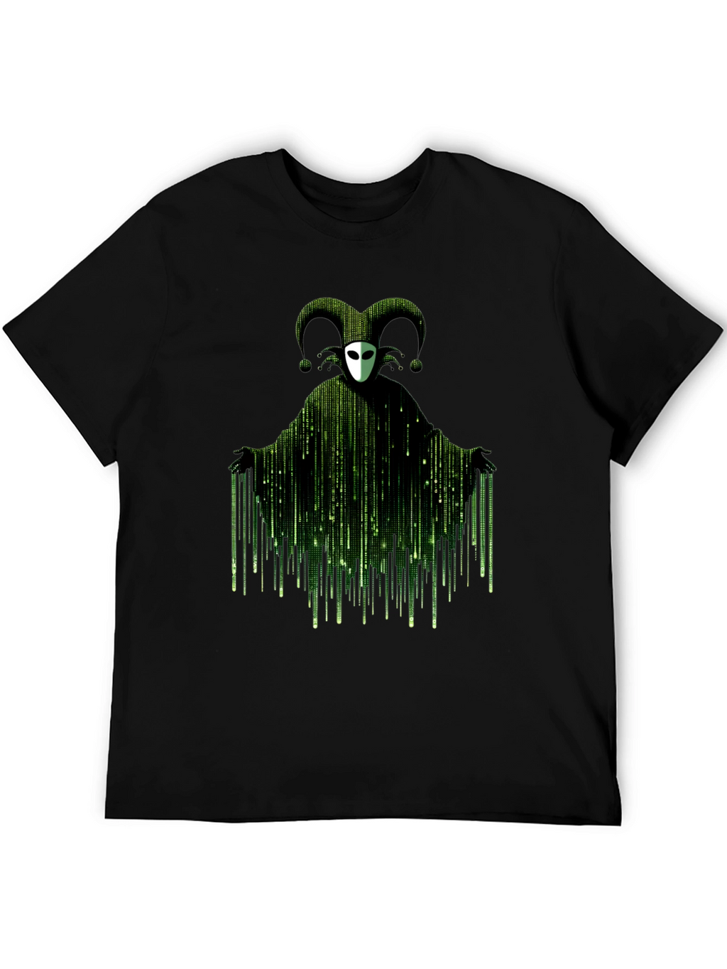 Matrix Jester T-Shirt - Black Graphic Tee
