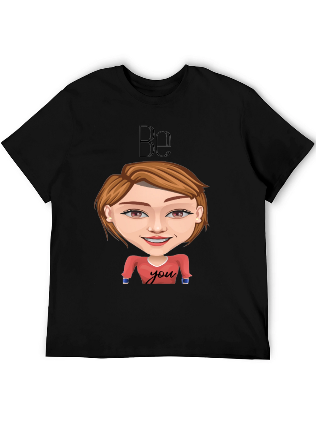 Be You Graphic Tee - Black Short Sleeve