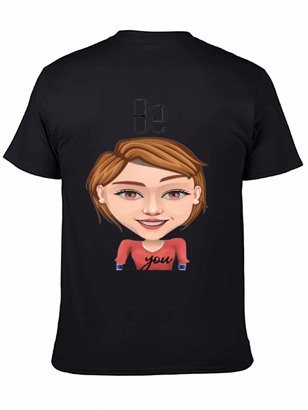 Be You Graphic Tee - Black Short Sleeve