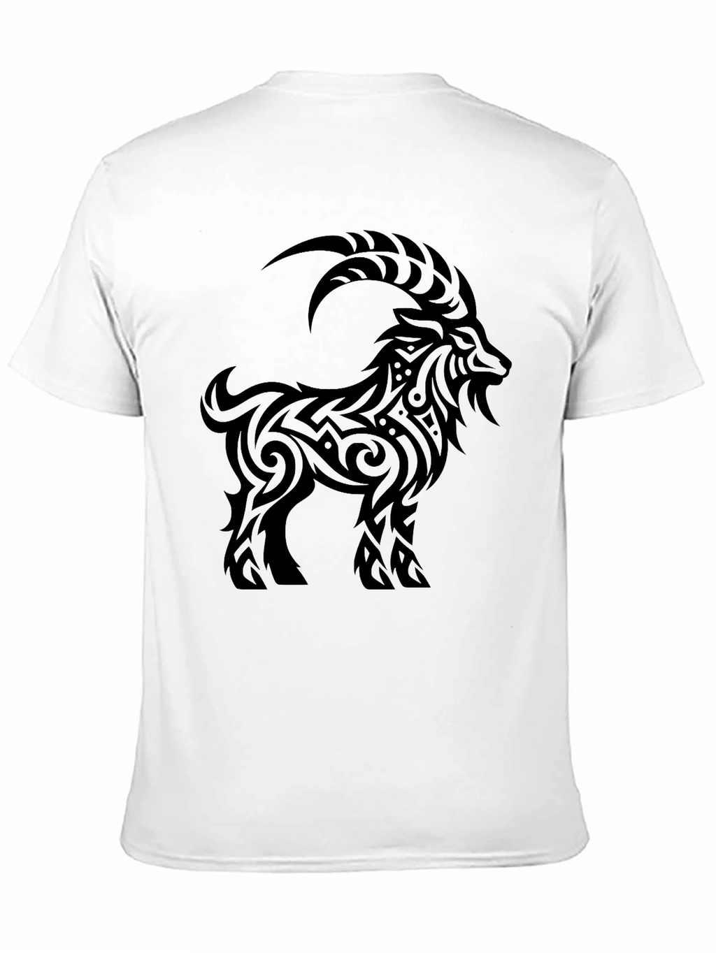 Tribal Goat Black T-Shirt