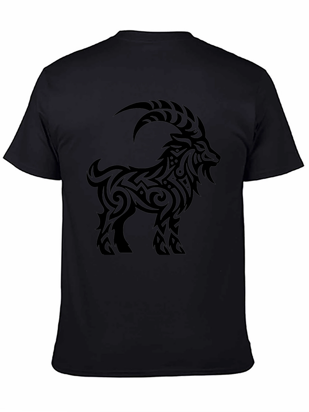 Tribal Goat Black T-Shirt
