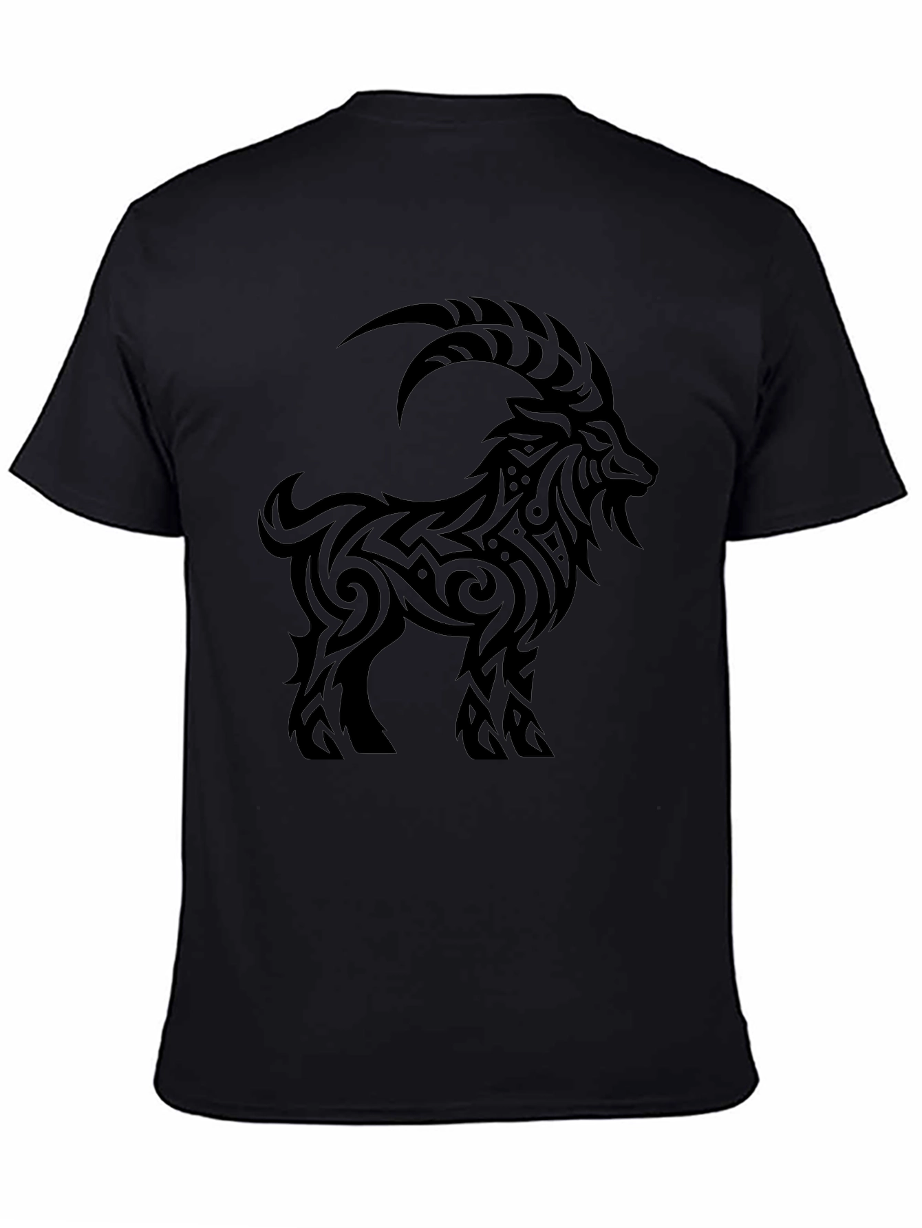 Tribal Goat Black T-Shirt