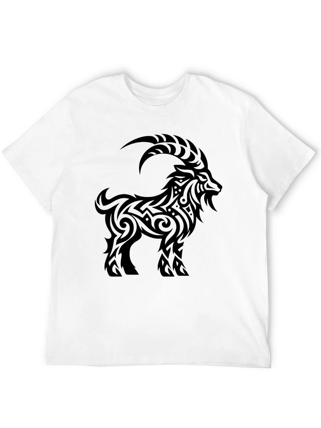 Tribal Goat Black T-Shirt