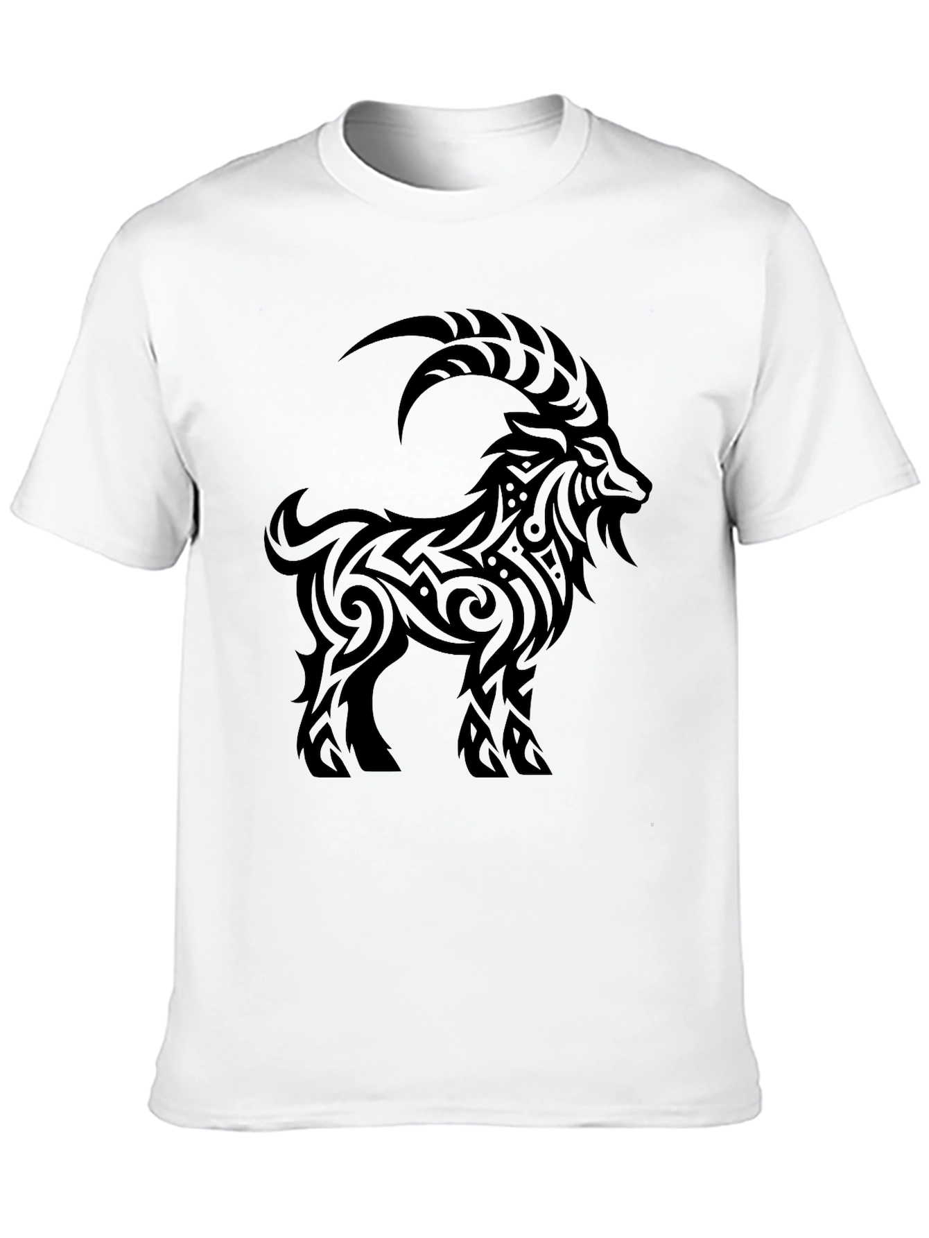 Tribal Goat Black T-Shirt