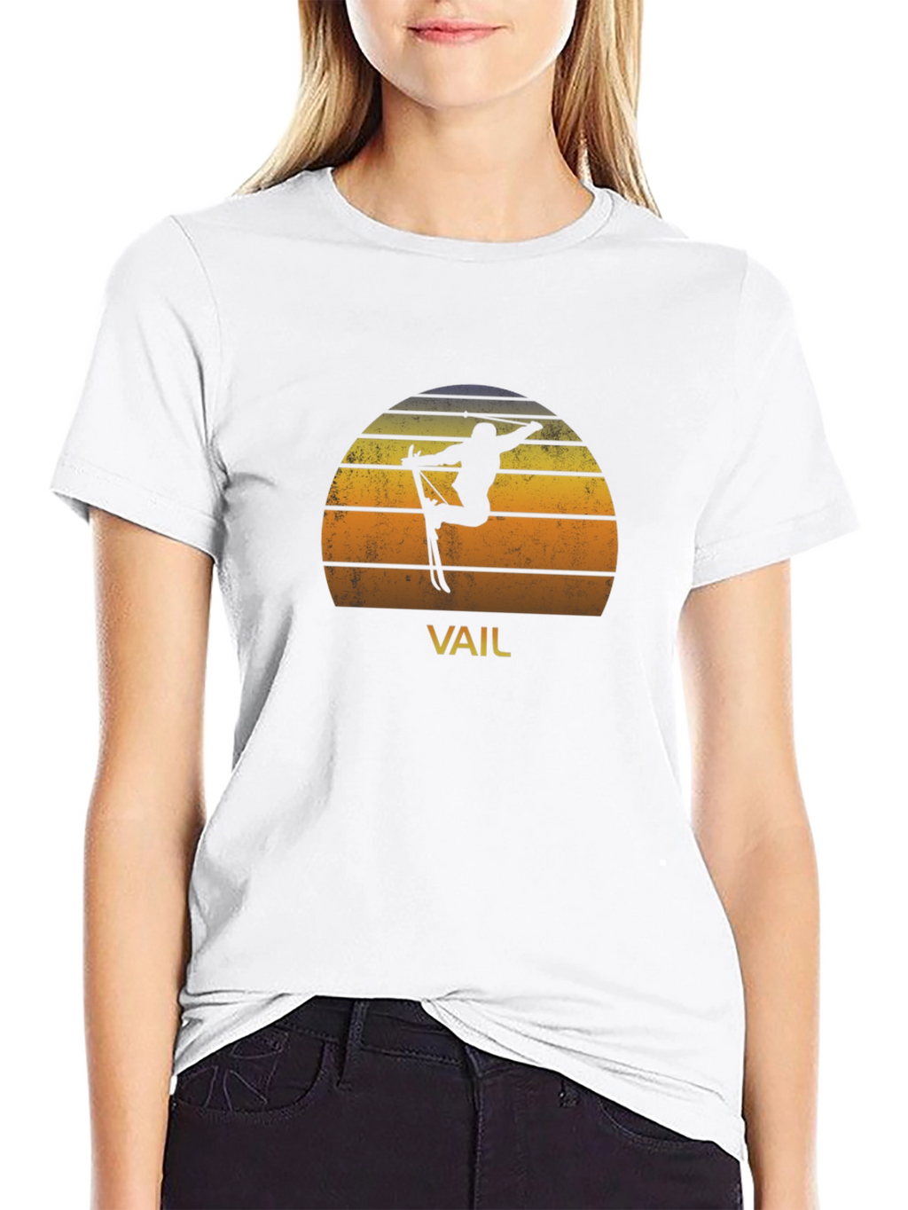 Retro Vail Skiing T-Shirt