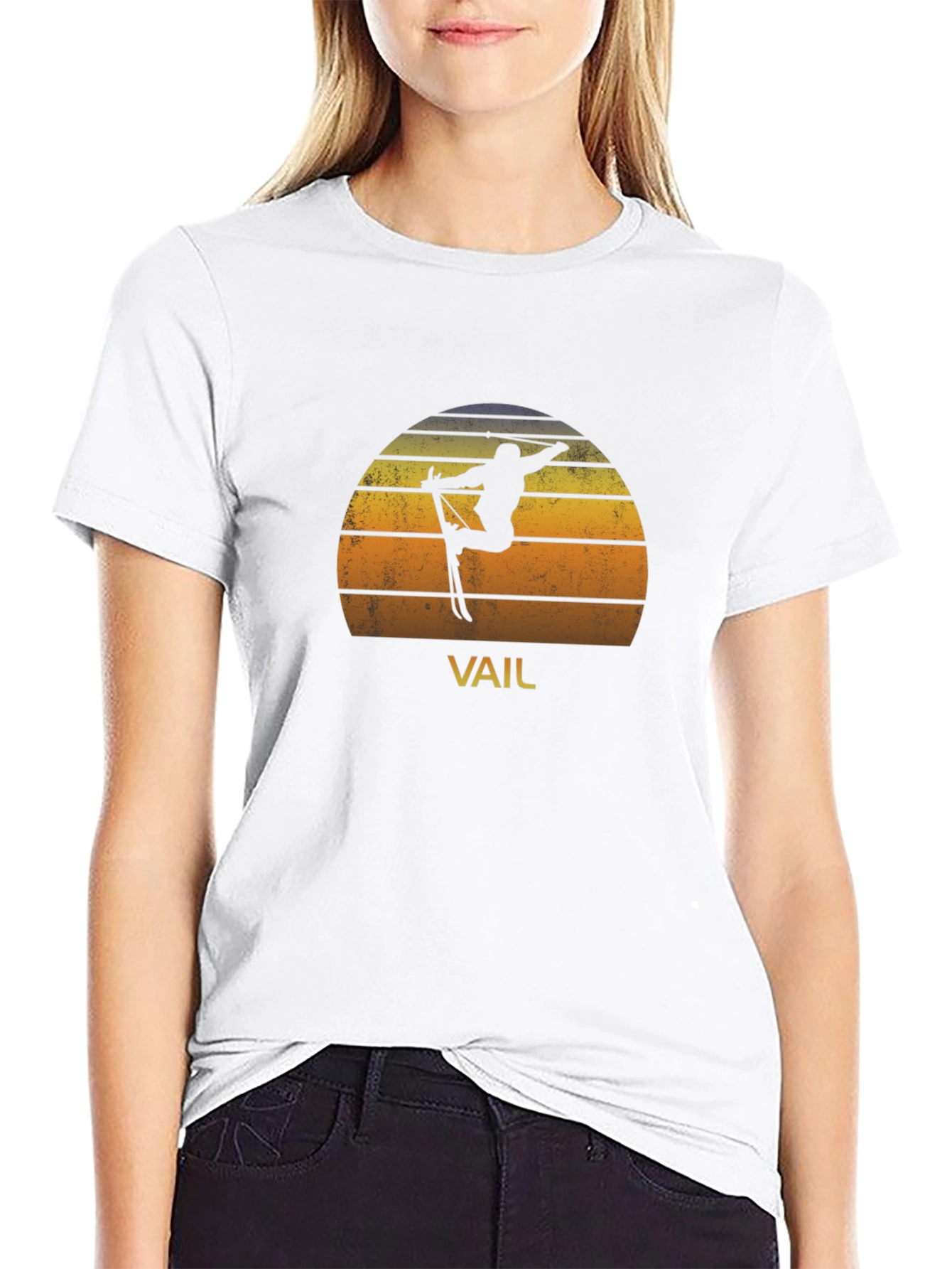 Retro Vail Skiing T-Shirt