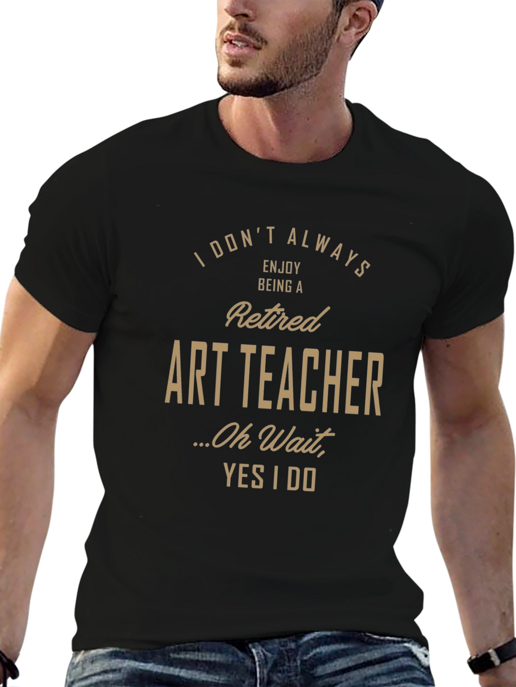 Retired Art Teacher Humor Graphic T-Shirt