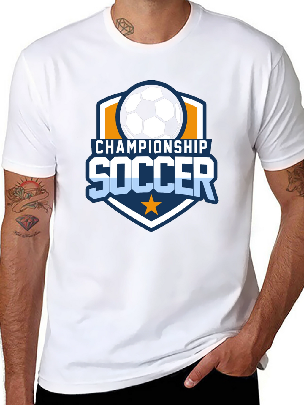 Championship Soccer Black T-Shirt