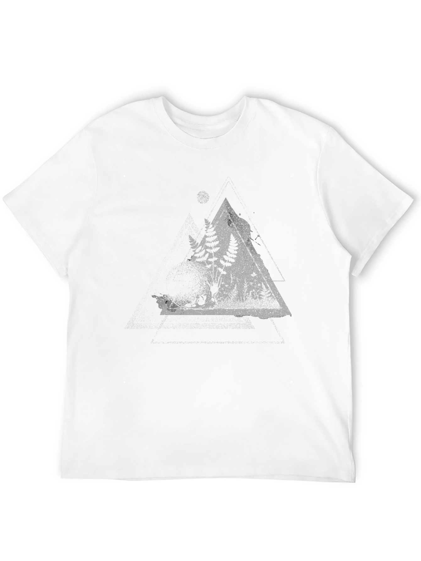 Nature Triangle Graphic Tee - Black
